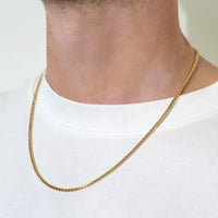 Round Box Chain | 10k Gold | 2.5MM | 18–26"