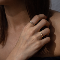 10k gold baguette ring