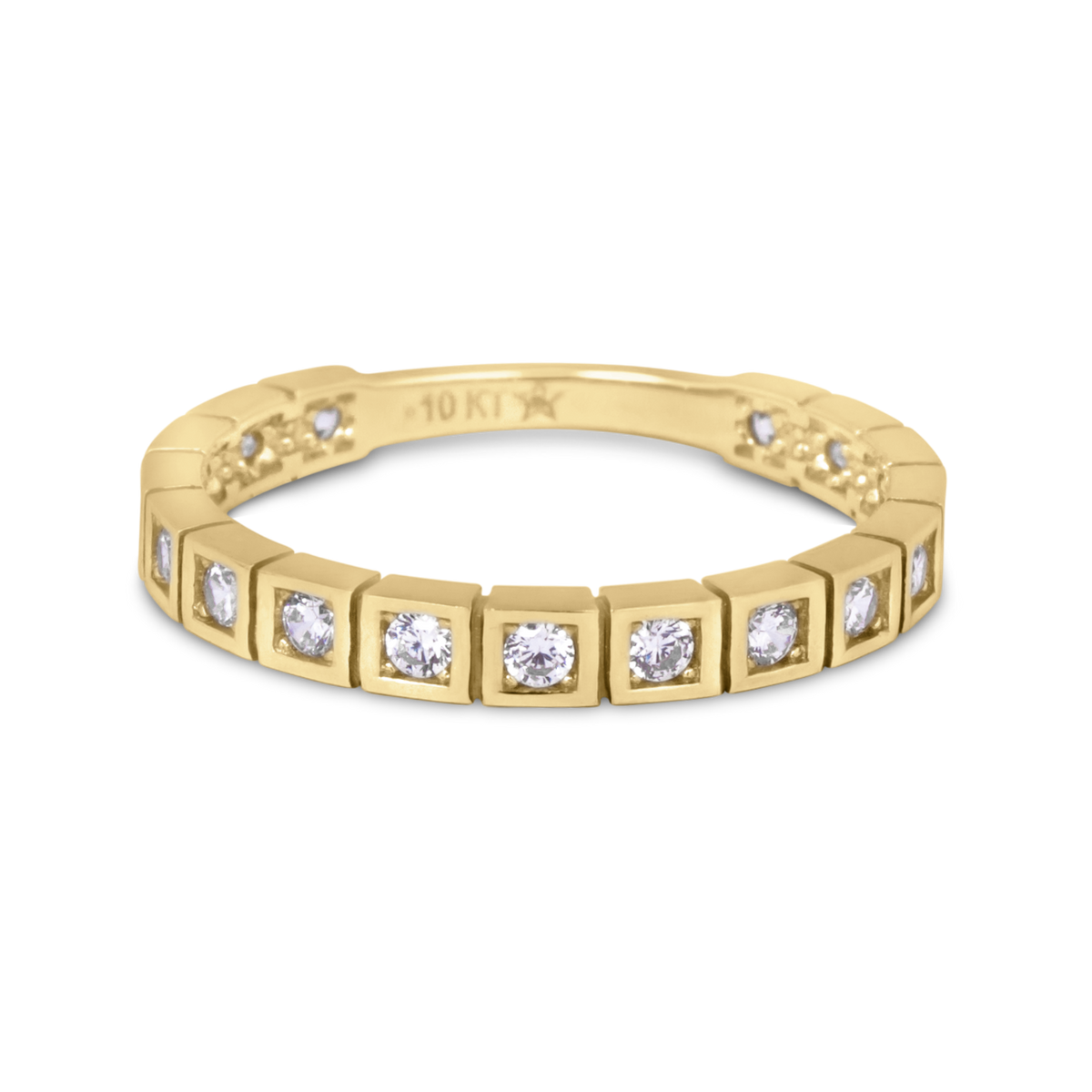 Gold Stacker Ring | CZ Eternity Band Ring | Misc. Jewellery