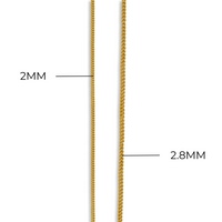 Franco Chain | 2MM | 10k Gold | 18–26"