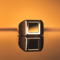 14k gold onyx ring men
