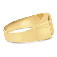 Men's Textured Signet Ring | 10k Gold