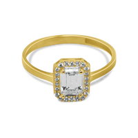 Heirloom CZ Ring | 10k Gold