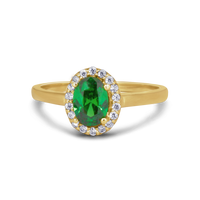 birthstone ring gold, birthstone halo ring, yellow gold birthstone ring, may birthstone ring
