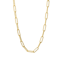 Gold Paperclip Chain | 3mm | 16"