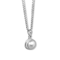 Chunky Pearl Pendant | Silver