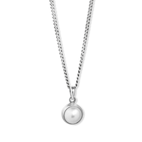 Chunky Pearl Pendant | Silver