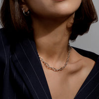 chunky silver chain necklace toronto, chunky silver necklaces for women