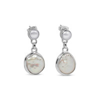 special occasion earrings, silver wedding earrings