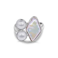 Chunky pearl cocktail rings, Toronto pearl ring shop