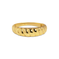 Croissant Dome Ring | 10k Gold