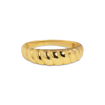 Croissant Dome Ring | 10k Gold