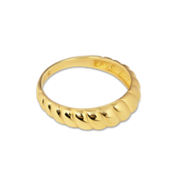 Croissant Dome Ring | 10k Gold