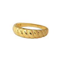 Croissant Dome Ring | 10k Gold