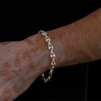 chunky sterling silver bracelet