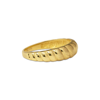 Croissant Dome Ring | 10k Gold