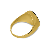 14k yellow gold onyx ring men’s