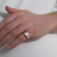 Square Signet Ring | 10k Yellow/White/Rose Gold