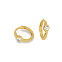 14k gold huggies, gold huggies earrings