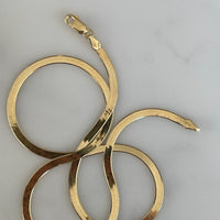gold harringbone chain