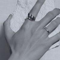 Chunky Wave Ring | 10k Yellow/White/Rose Gold, Silver