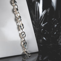 Unisex Puff Mariner Bracelet | Silver