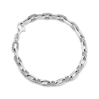 Chunky Women's Bracelet | Silver | 7.5"