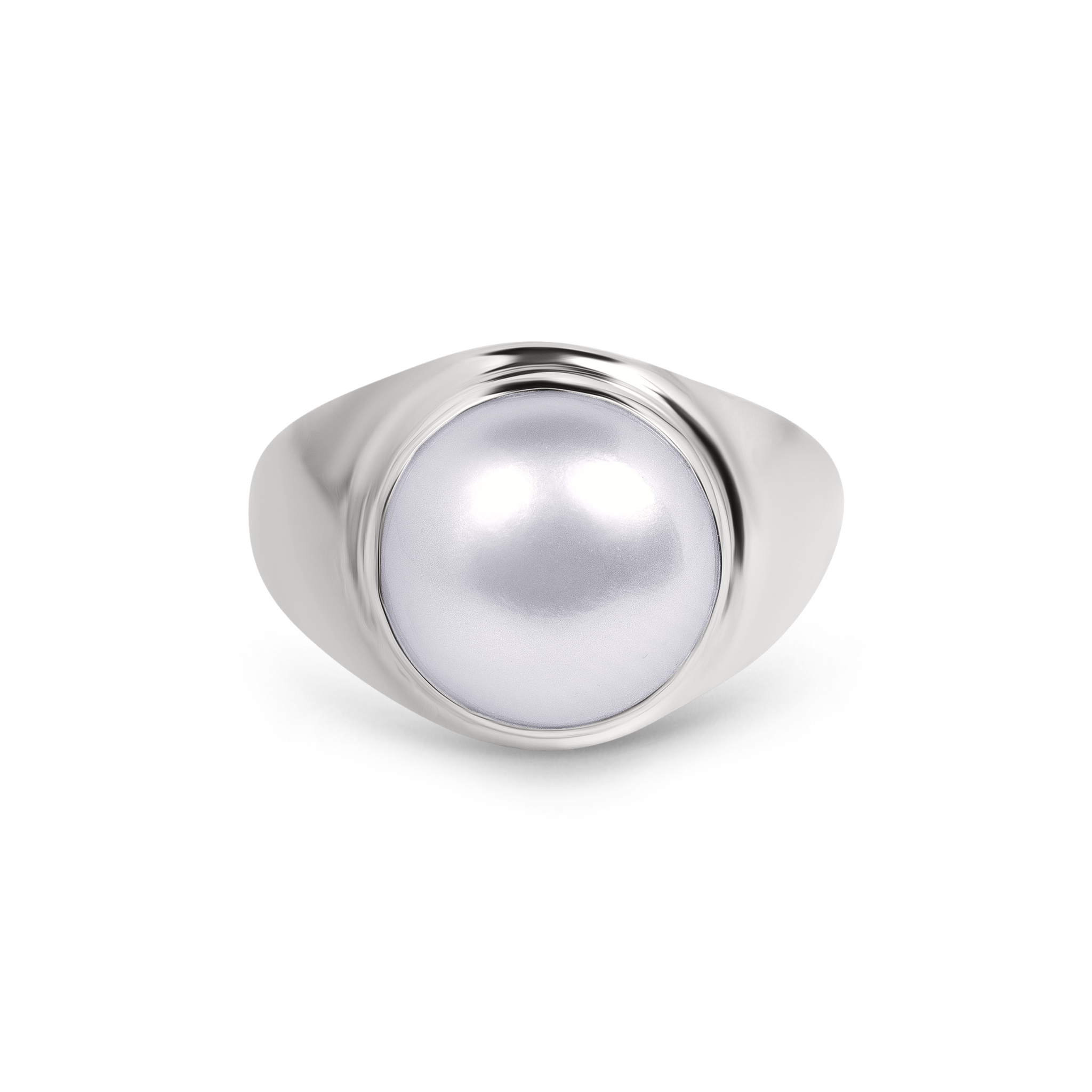 Chunky pearl ring online