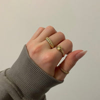 Croissant Dome Ring | 10k Gold