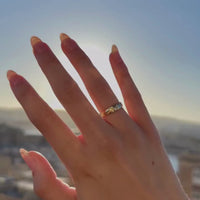 Heirloom Band | 14k Yellow/White/Rose Gold