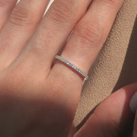 Half Eternity Diamond Band | 0.20 CT | 14k Yellow/White/Rose Gold