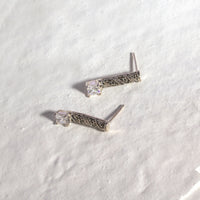 sterling silver long dangling earrings, celtic design silver dangling earrings, celtic silver earrings canada