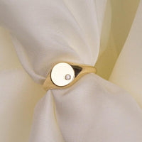 gold signet ring woman, white gold signet ring, signet ring woman birthstone, signet ring woman, solid gold signet ring