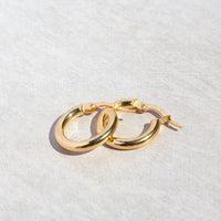 small gold hoops 14k