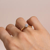 white gold solitaire diamond ring