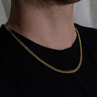 mens solid 10k gold cuban link chain real