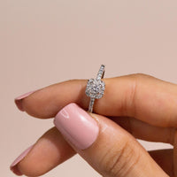 square halo ring