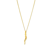18" Adjustable Italian Horn Necklace, Italian Horn Pendant 10k Canada