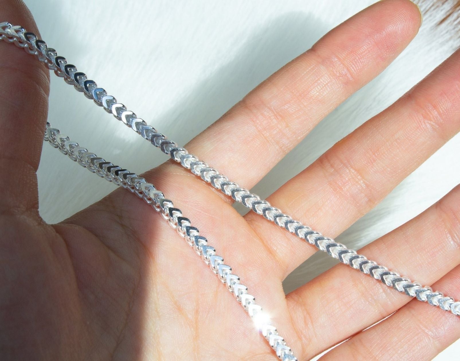 Franco chain sterling silver deals