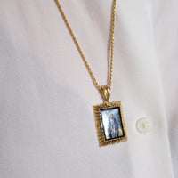 St. Christopher Pendant | 10k Yellow/White/Rose Gold | 16–28"