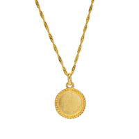 layered gold coin necklace toronto, signature necklace gold canada