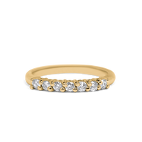 Prong Set Wedding Band | 0.30 CT | 14k Yellow/White/Rose Gold