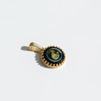 Capricorn Zodiac Pendant | 10k Gold and Onyx | 16-28"