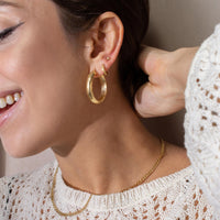 womens gold hoop earrings