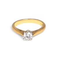 Classic Solitaire Diamond Ring | 0.60 CT | 10k-14k Yellow/White/Rose Gold