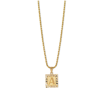 Initial Pendant | 10k Gold | 16–22"