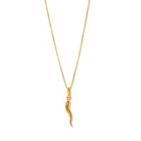 Chili Pepper Pendant Necklace | 10k Gold | 16-22"