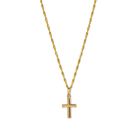 Basic Cross Pendant | 10k Gold | 16–22"