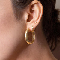 non tarnish chunky gold hoops canada