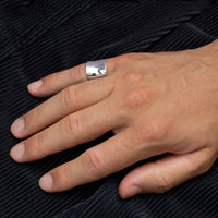 silver women's tube ring canada, gold tube ring toronto, gold tube ring canada, chunky silver ring, chunky tube ring silver canada